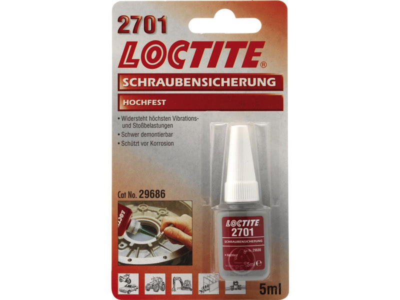 Threadlocker 2701 Heavy Duty Strenghts - 5Ml