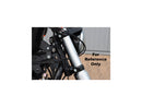 Straight Upper Fork Cover Gloss Black Powder Coated For 04-19 Sportster
