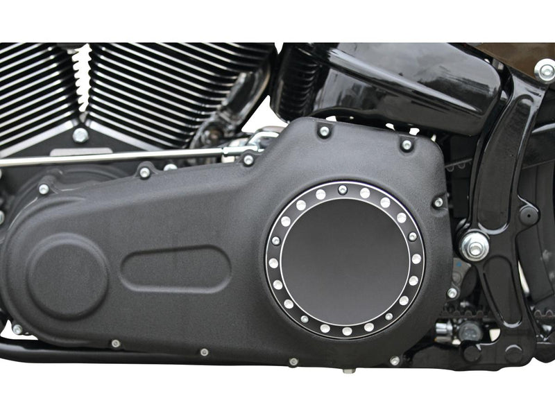 Drilled Clutch Cover 5-Hole Bi-Color Anodized For 00-17 Dyna