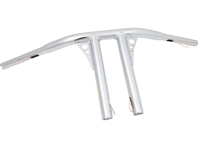 Straight-Up T-Bar Handlebar Chrome - 10 Inch