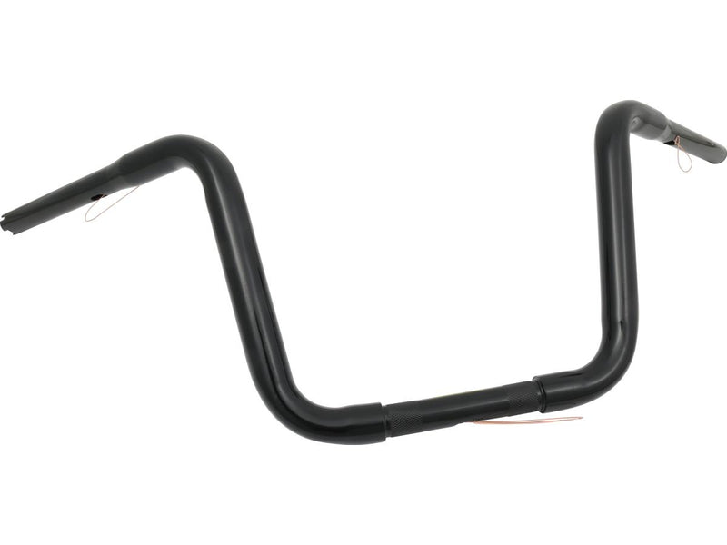 Standard Ape Hanger Handlebar Black Powder Coated - 11 x 1 Inch