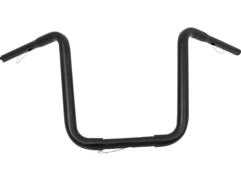 Standard Ape Hanger Handlebar Black Powder Coated Throttle By Wire - 14 x 1 Inch