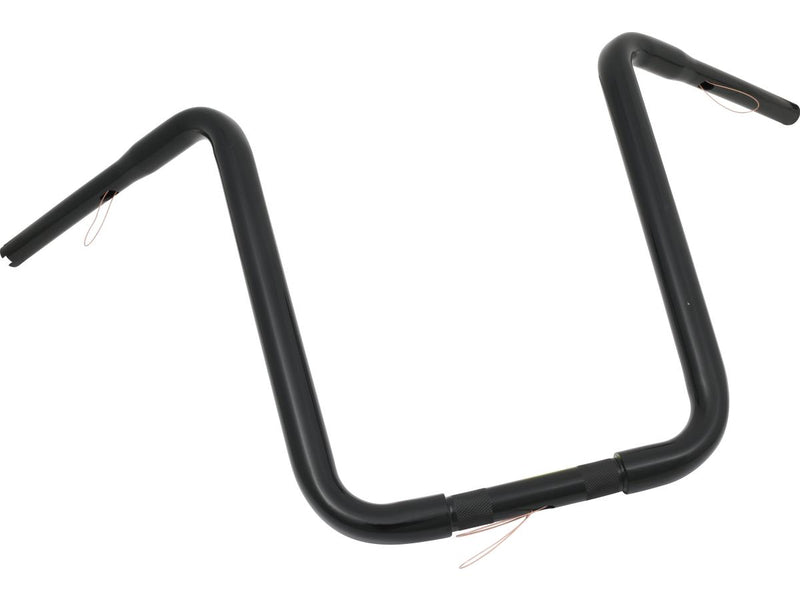 Standard Ape Hanger Handlebar Black Powder Coated - 17 x 1 x 1-1/4 Inch