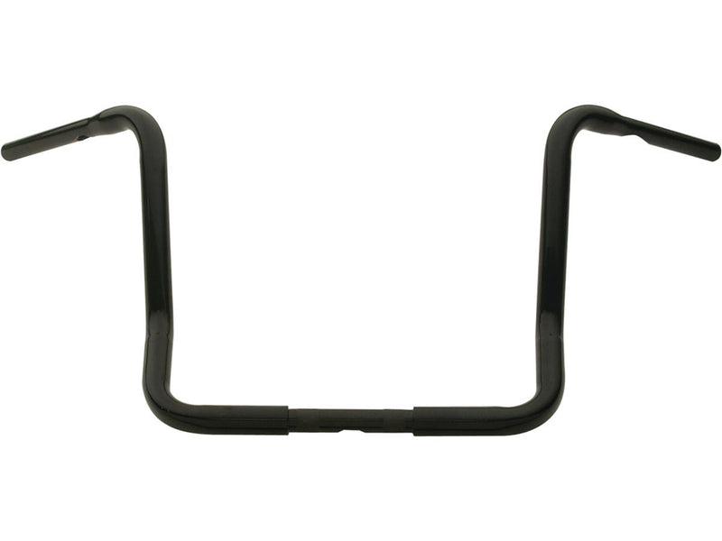 Dresser Ape Hanger Handlebar Black Powder Coated Throttle By Wire - 14 x 1.25 Inch