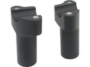 Chubby Straight Risers Black Powder Coated - 3.5 x 1 Inch