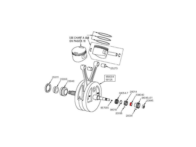 Spacer Pinion & Oil Drive Gear Spacer Between Pinion & Oil Drive Gear For 00-19 RevTech Engine