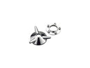 Vintage Spinner Axle Cover Aluminium Polished For 85-94 FX Model