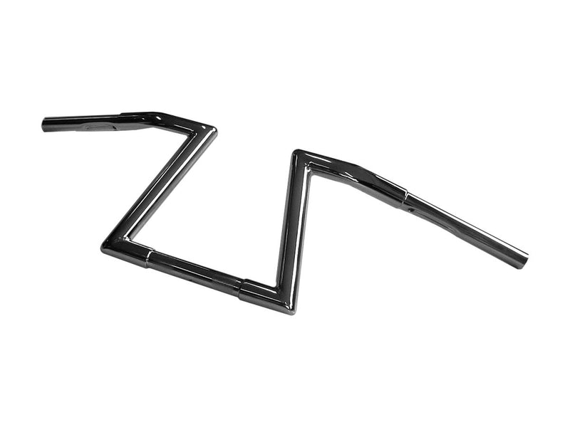 Z-Bar With 1" Clamp Diameter 1-1/4" Handlebar Dimpled 3-Hole Chrome - 230mm
