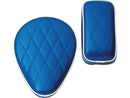 Diamond Metal Flake Pillion Pad Blue Metalflake Vinyl