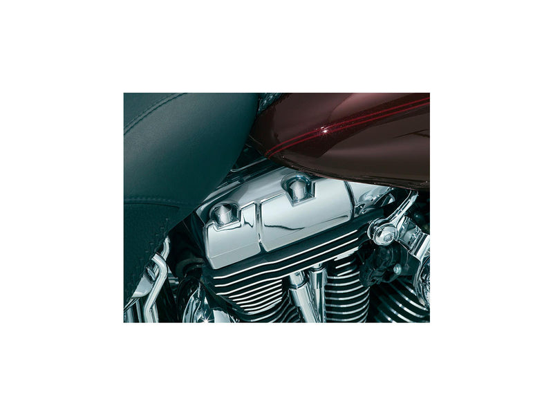 Peaked Rocker Box Bolt Cover Chrome For 99-17 Dyna