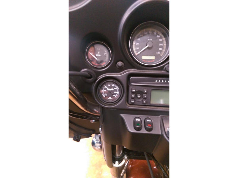 Fairing Mounted PSI Gauge Air Pressure Gauge Black Face