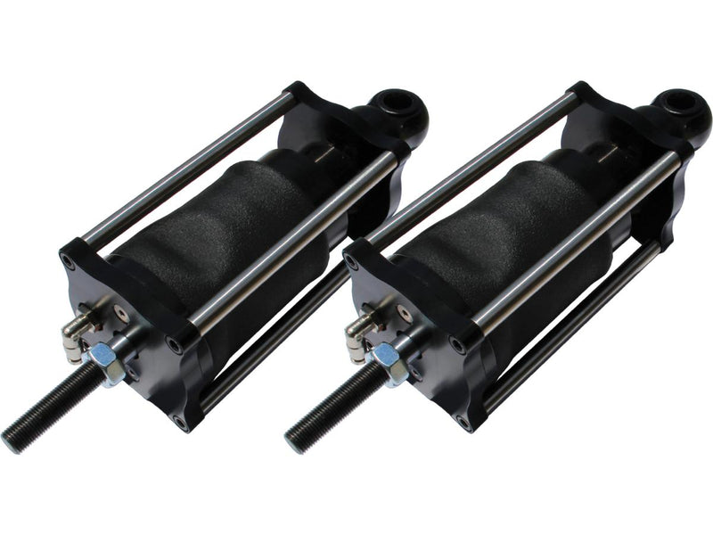 ST Twin Rear Shocks Black For Softail 00-17