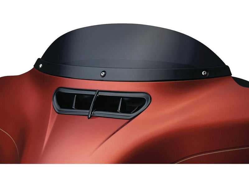 Stamped Windshield Trim Gloss Black