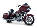 Multi Purpose Solid Backrest Mounts Chrome For 14-18 FLHRC