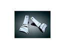 Multi Purpose Solid Backrest Mounts Chrome For 08 FLHRSE4