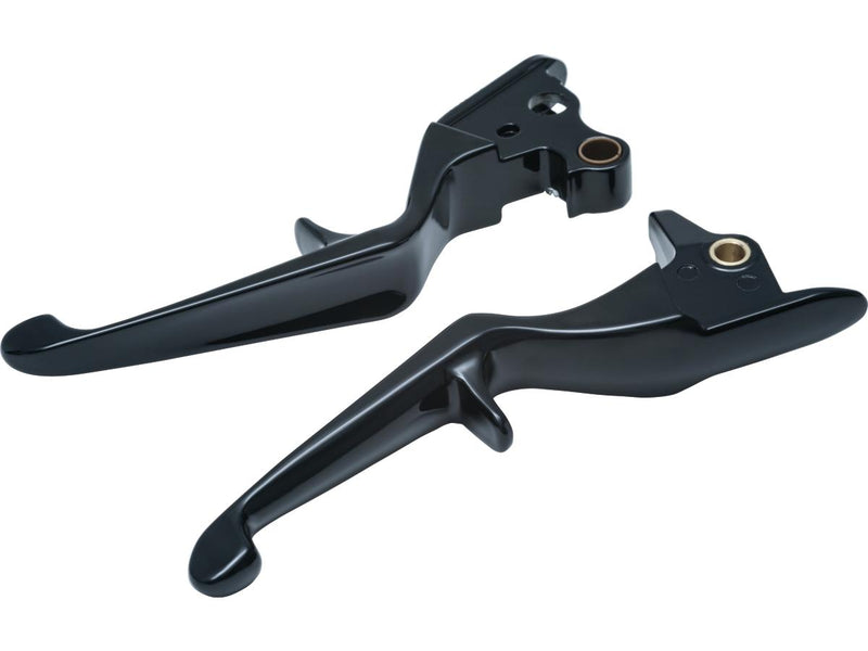 Trigger Hand Control Levers Gloss Black For 15-Up Touring