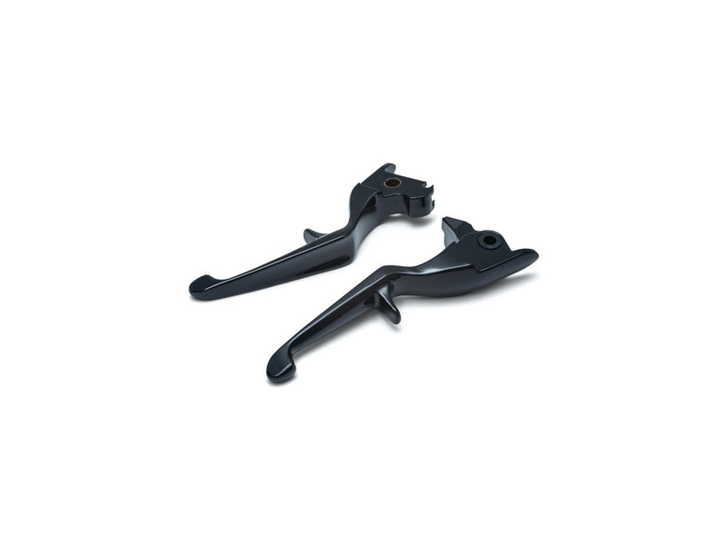 Trigger Hand Control Levers Gloss Black For 14-Up Touring