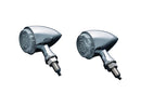 Torpedo LED Turn Signal / Taillight / Brake Light Chrome Clear LED