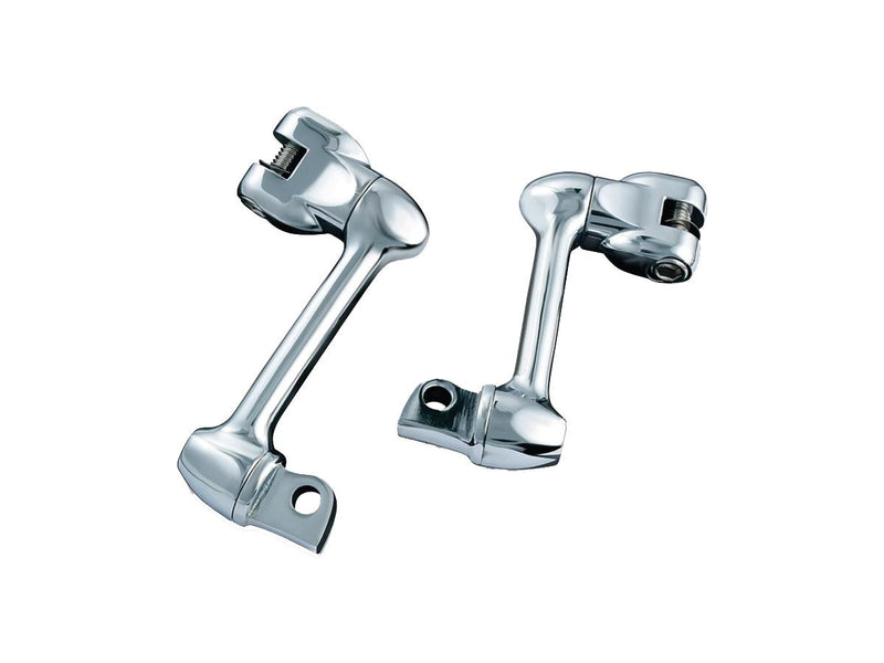 Adjustable Lockable Offsets With Male Mount Adapter Chrome - 4 Inch