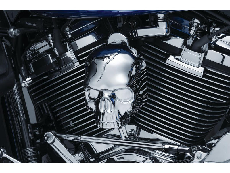 Skull Horn Cover Chrome