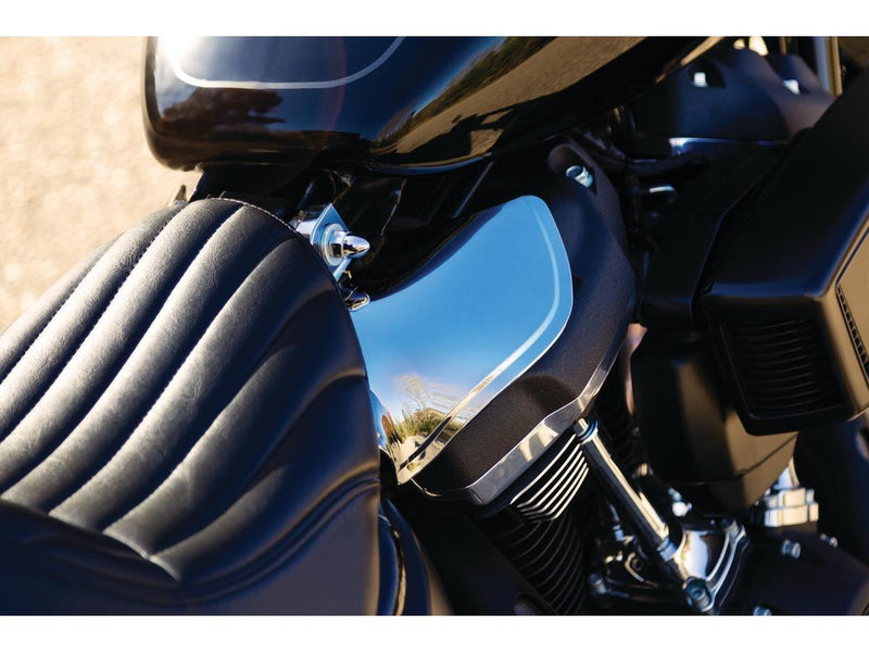 Saddle Shields Heat Deflectors Reflective Smoke For 18-23 Softail