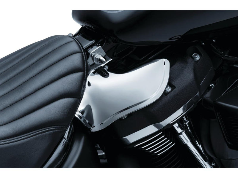 Saddle Shields Heat Deflectors Reflective Smoke For 18-23 Softail