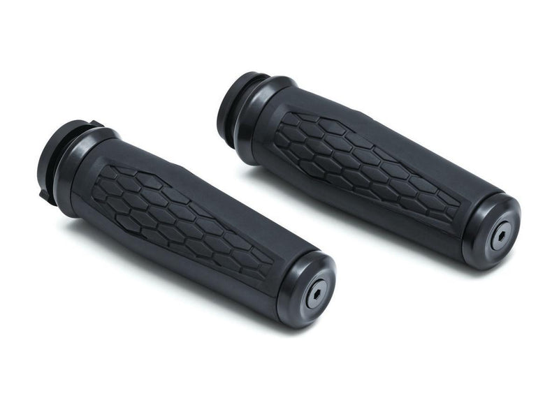 Hex Grips Black Satin 1" Throttle By Wire