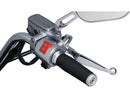 Thresher Open Ends Grips With Bar Mounted End Caps Chrome - 1 Inch