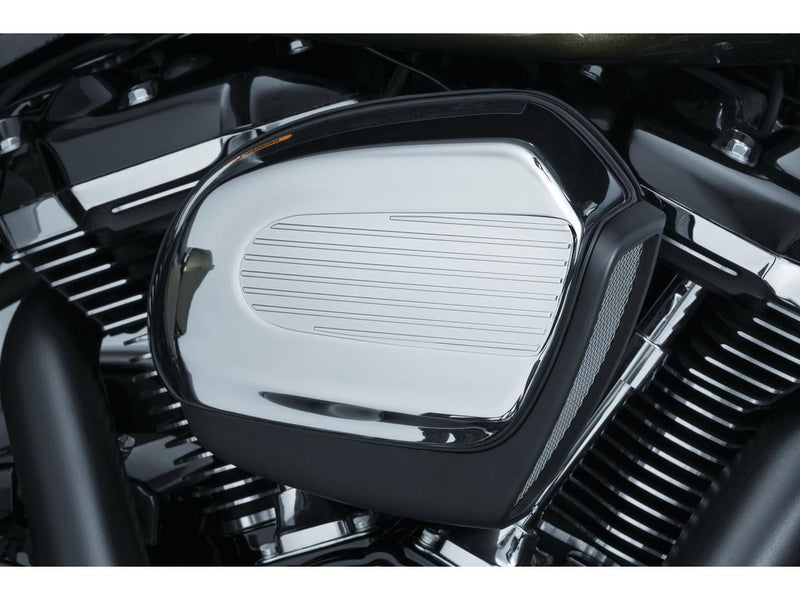 Finned Air Cleaner Accent Chrome