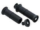ISO Universal Grips Gloss Black Throttle By Wire Throttle Cables - 7/8 Inch