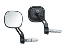 Dillinger Bar End Mirrors Satin Black