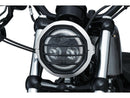 Dillinger Headlight Trim Ring Black Satin - 5-3/4 Inch