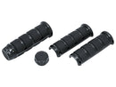 ISO Grip Covers For HD Heated Grips Gloss Black 1" Throttle By Wire