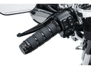 ISO Grip Covers For HD Heated Grips Gloss Black 1" Throttle By Wire