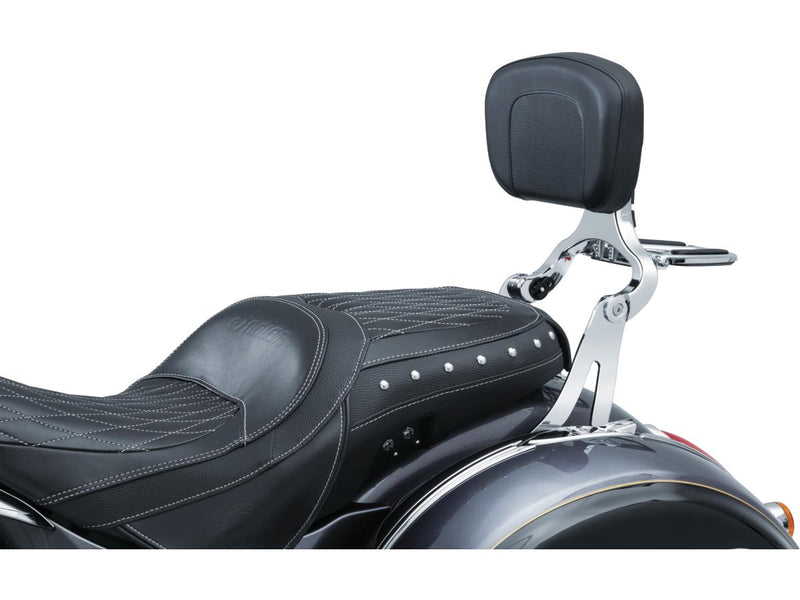 Multi Purpose Solid Backrest Mounts Chrome For 15-23 Indian Bagger