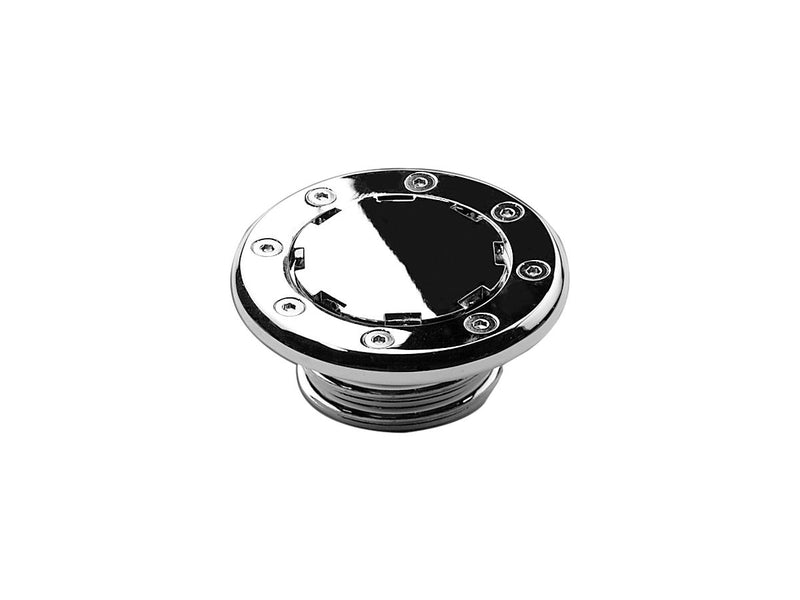 Vented Flush Mount Gas Cap Right Hand Thread Chrome