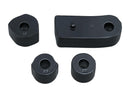 Driver Floorboard Spacers Gloss Black