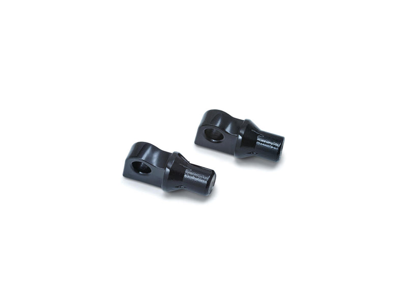 Tapered Male Mount Peg Adapters Gloss Black For 91-20 Sportster