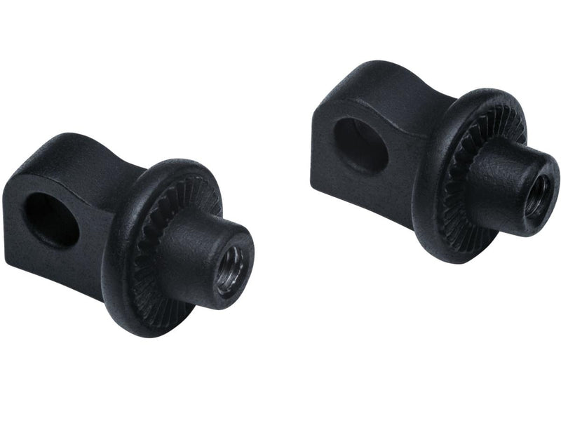 Splined Peg Adapters Black Satin For 84-20 Sportster