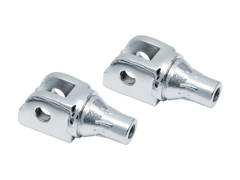 Tapered Male Mount Peg Adapters Chrome For 18-23 Softail