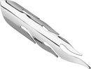 Flame Heat Shield Chrome 2 Inch