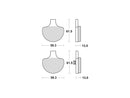 Organic Replacement Front Brake Pads For 84-99 Sportster