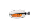 BL 1000 Halogen Bar End Turn Signal Stainless Steel Satin Orange Halogen
