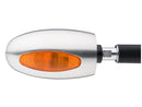 BL 1000 Halogen Bar End Turn Signal Aluminium Satin Orange Halogen