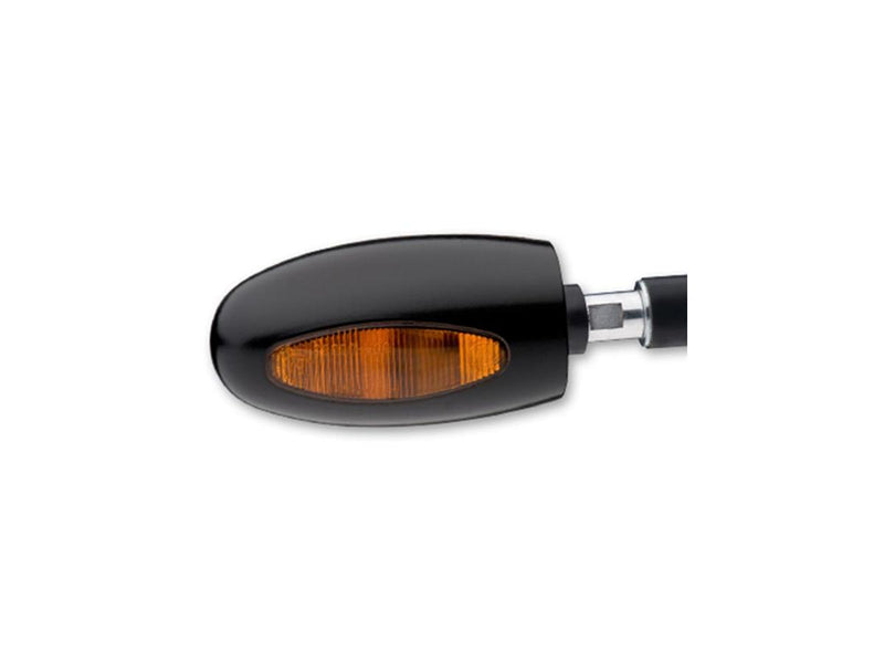 BL 1000 Halogen Bar End Turn Signal Black Orange Halogen Aluminum