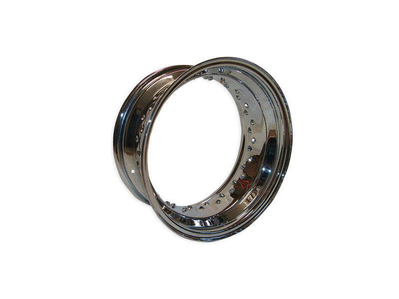 80 Hole Stainless Steel Rim Polished Centered - 10.00 X 18 Inch