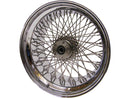 Single Flansh 80 Spoke Front Wheel Assembly Chrome - 18 x 3.50 Inch