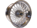 Single Flansh 80 Spoke Front Wheel Assembly Chrome - 18 x 3.50 Inch
