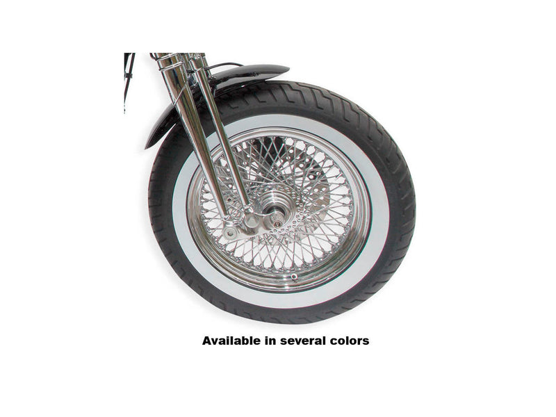 Single Flansh 80 Spoke Front Wheel Assembly Chrome - 18 x 3.50 Inch
