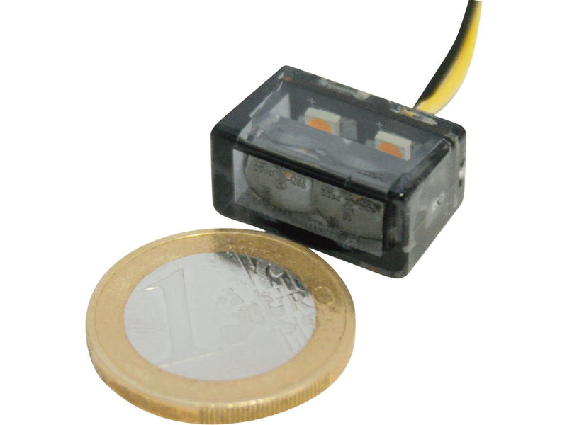 Cube 2 Smd H Led Turn Signal Height(Mm): 10 / Width(Mm): 20 / Depth(Mm): 13 / Approved For Rear Horizontal Installation Smoke Led